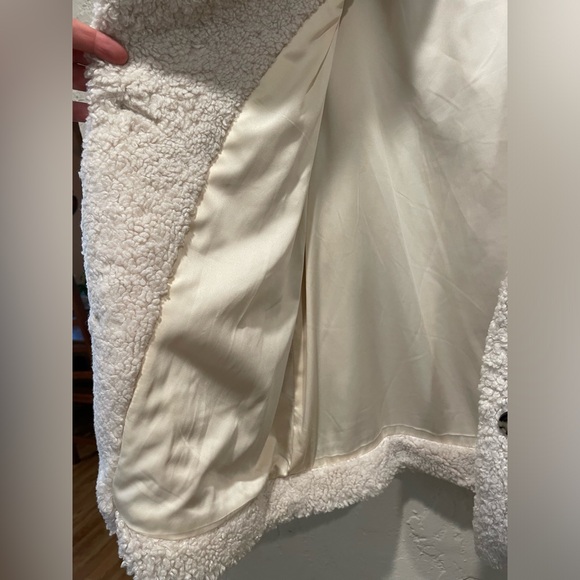 ATM Cream White Sherpa Teddy Jacket - Picture 8 of 11